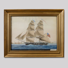 Ship "Leander" of Salem at Smyrna. 1831